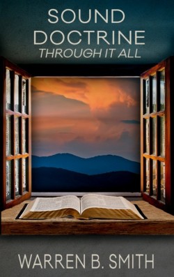 Link to article and cover with open Bible sitting on glass pained open window ledge towards horizon with clouds and mountains