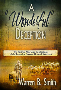 A single shepherd with flock of sheep on cover of Warren B. Smith's book, A 